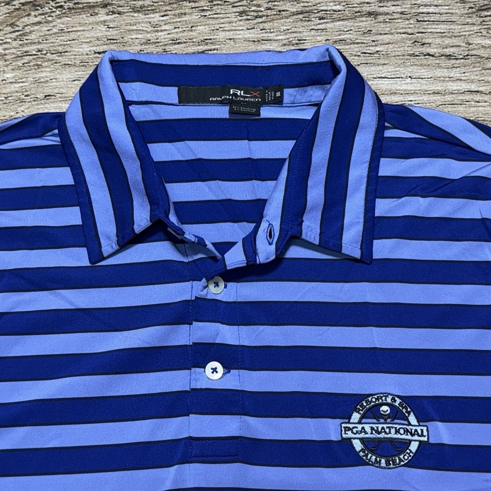 RLX Ralph Lauren Polo Shirt Mens XXL Blue PGA National Palm Beach Florida
